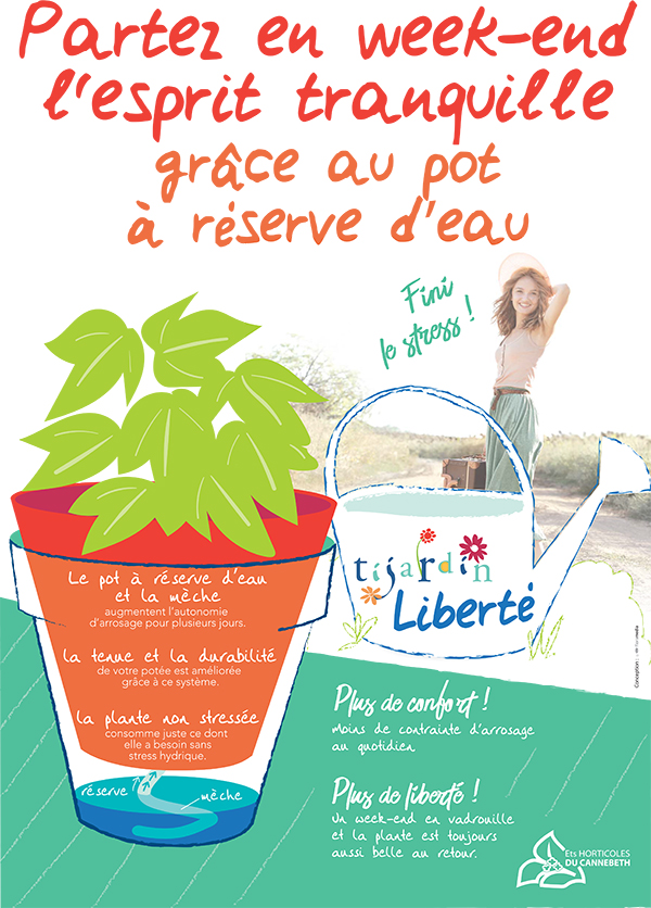 Affiche Tijardin Liberté - Ets Horticoles du Cannebeth